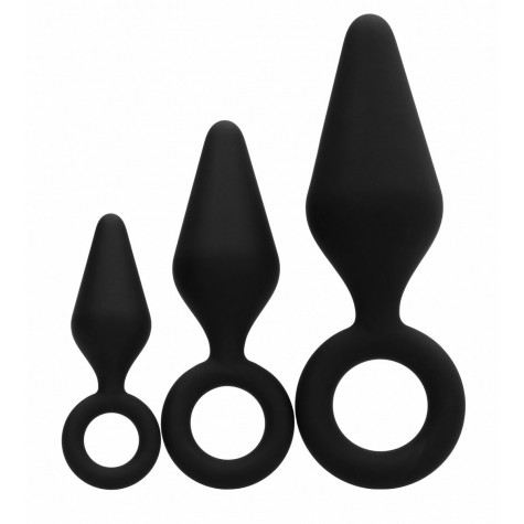 Набор из 3 анальных пробок Silicone Butt Plug Set